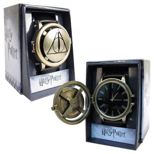Harry Potter Deathly Hollows Logo Strap Spinner Watch
